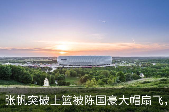 张帆突破上篮被陈国豪大帽扇飞，后者拿到8分7篮板2盖帽