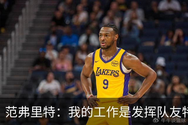 范弗里特：我的工作是发挥队友特长，让他们打得更轻松
